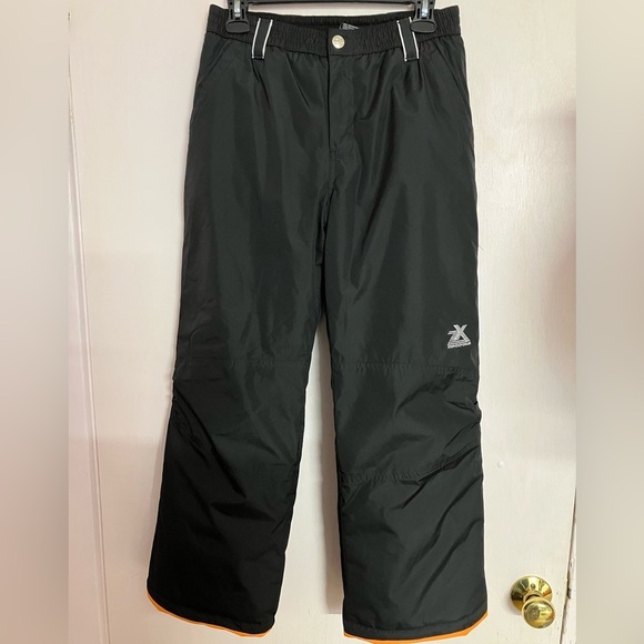 Zeroxposur Kid’s Ski Pants/Winter/Cold Weather Pants, Large (14), Black/Orange - Picture 1 of 11